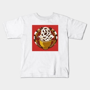 Coffee Retro Roast Decaf French Press Kids T-Shirt